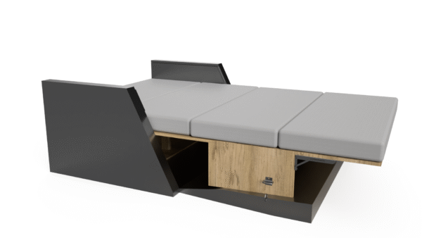 rendu 3D kangoo kit mode lit avec matelas